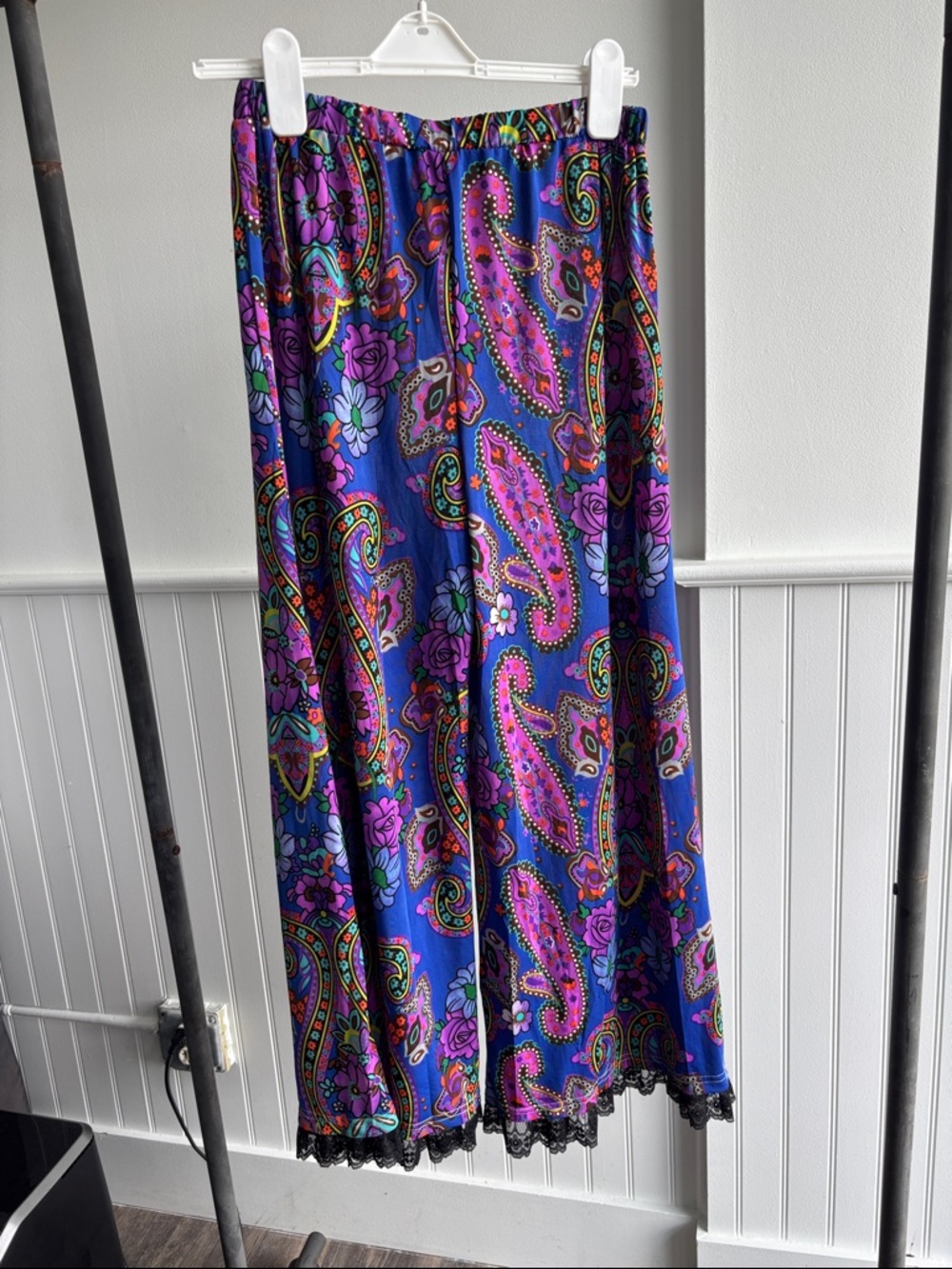 Boho Paisley Print pants- Purple #203